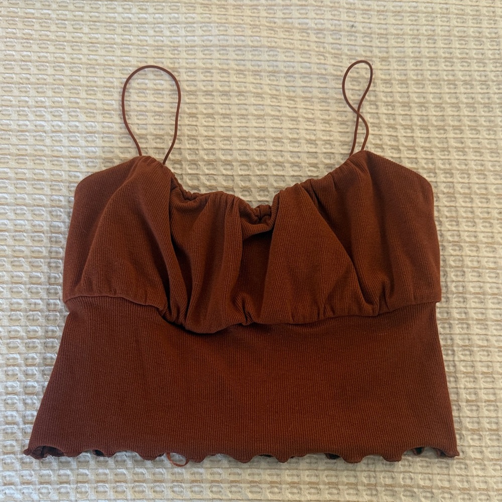 Brown Women's Crop Top